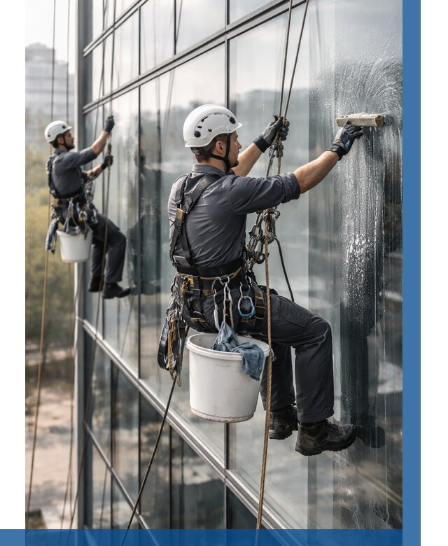 Мойка сплошного остекления в Курчатове, заказать от 306 р.| ВЫСОТНИК-Крч