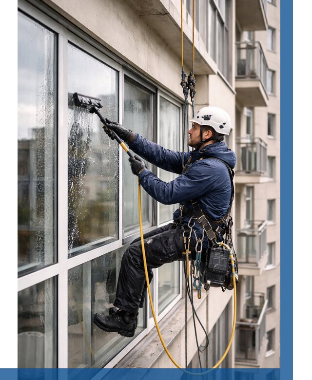 Мойка балконного остекления в Курчатове от 3566 р. | ВЫСОТНИК-Крч