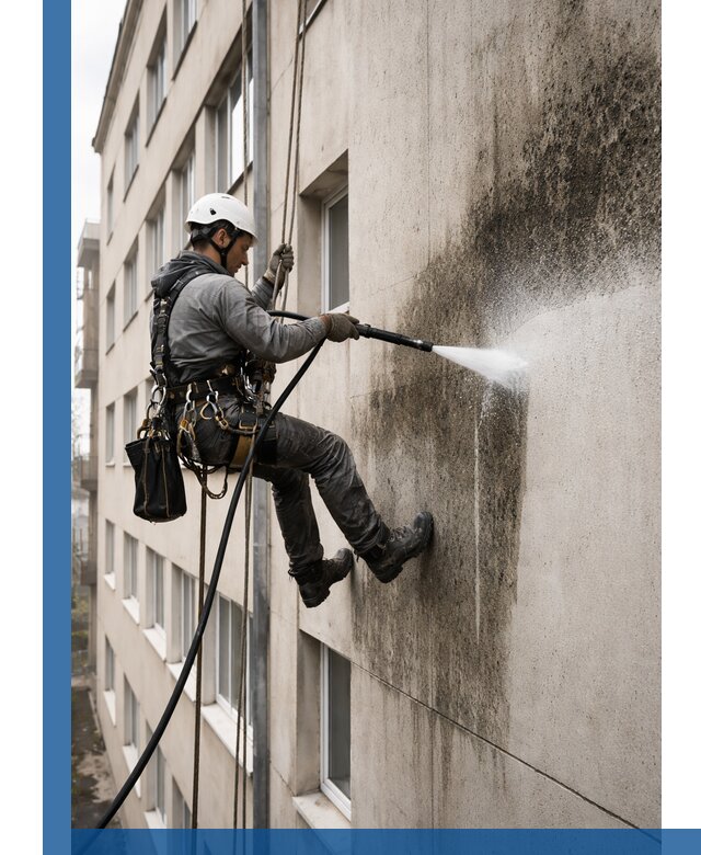 Профессиональная очистка фасадов от плесени в Курчатове