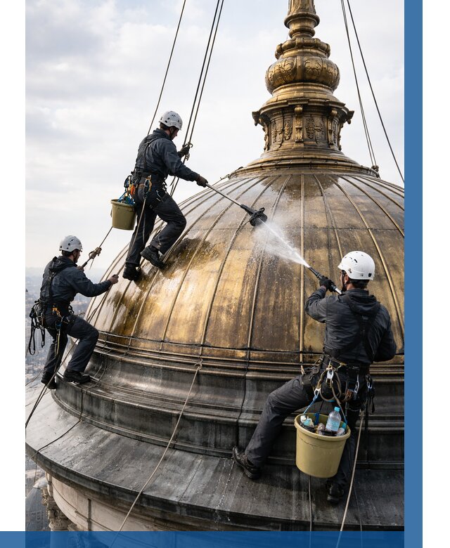 Мойка куполов и шпилей в Курчатове от 8150 р. - заказать | ВЫСОТНИК-Крч