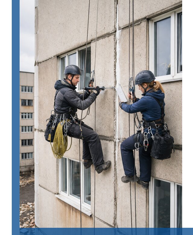 Герметизация межпанельных швов тёплым швом в Курчатове