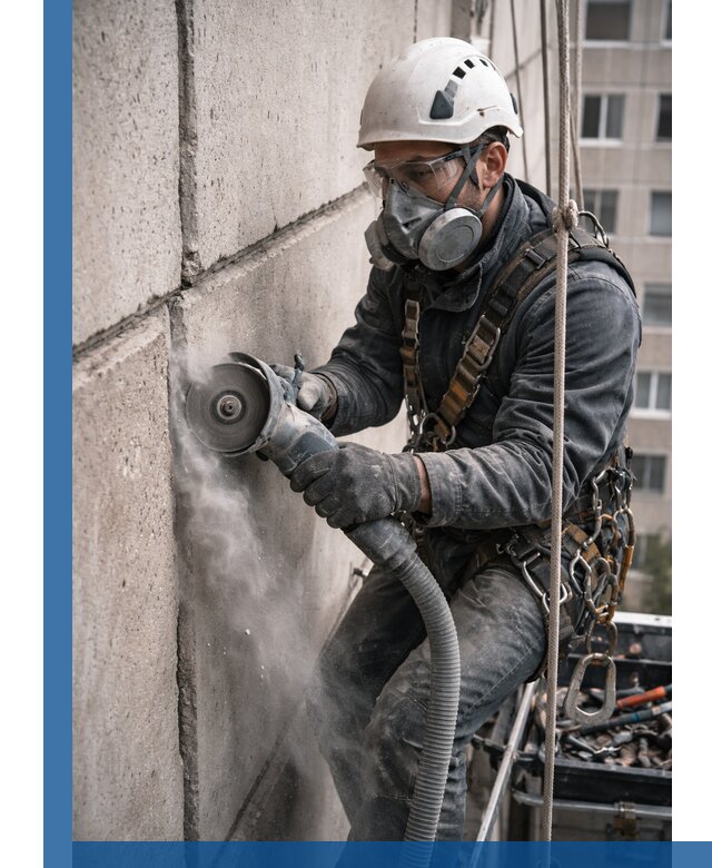 Штробление межпанельных швов в Курчатове качественно и быстро