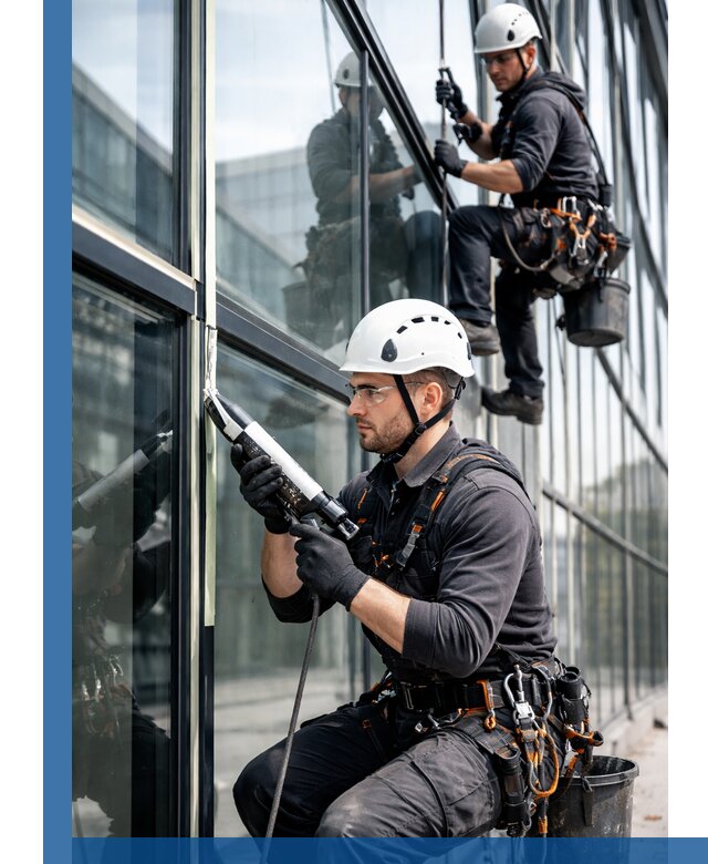 Герметизация витражных швов в Курчатове для зданий и фасадов