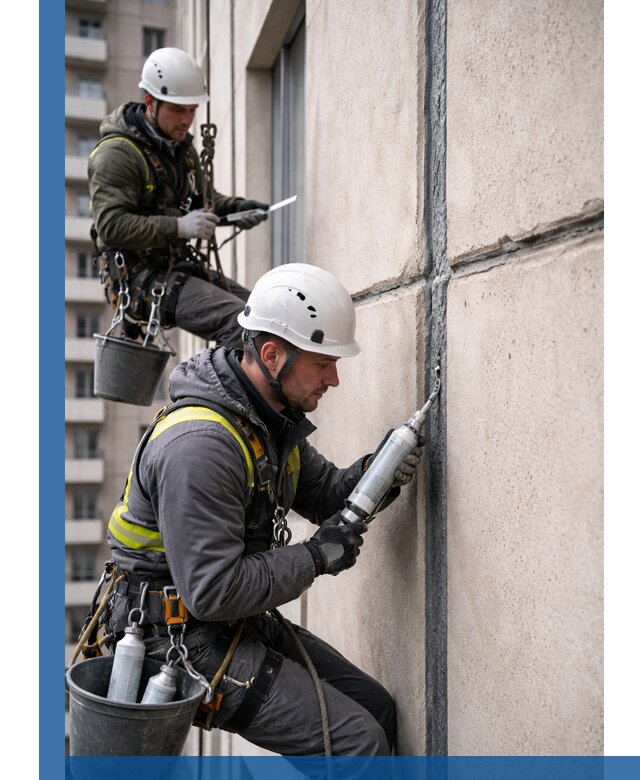 Герметизация деформационных швов фасада в Курчатове качественно