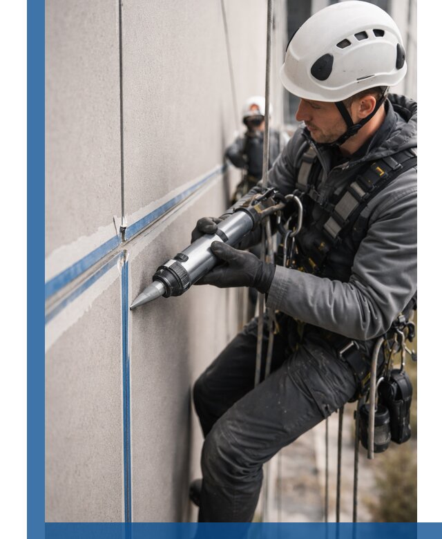 Герметизация стыков фасадных панелей в Курчатове качественно и быстро