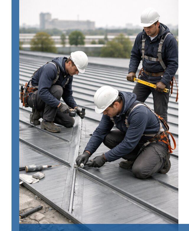 Ремонт фальцевой кровли в Курчатове срочно и качественно