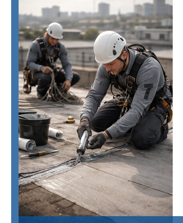 Аварийное и капитальное устранение протечек кровли в Курчатове