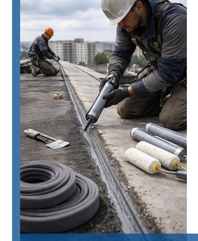 Герметизация швов кровли в Курчатове с гарантией герметичности