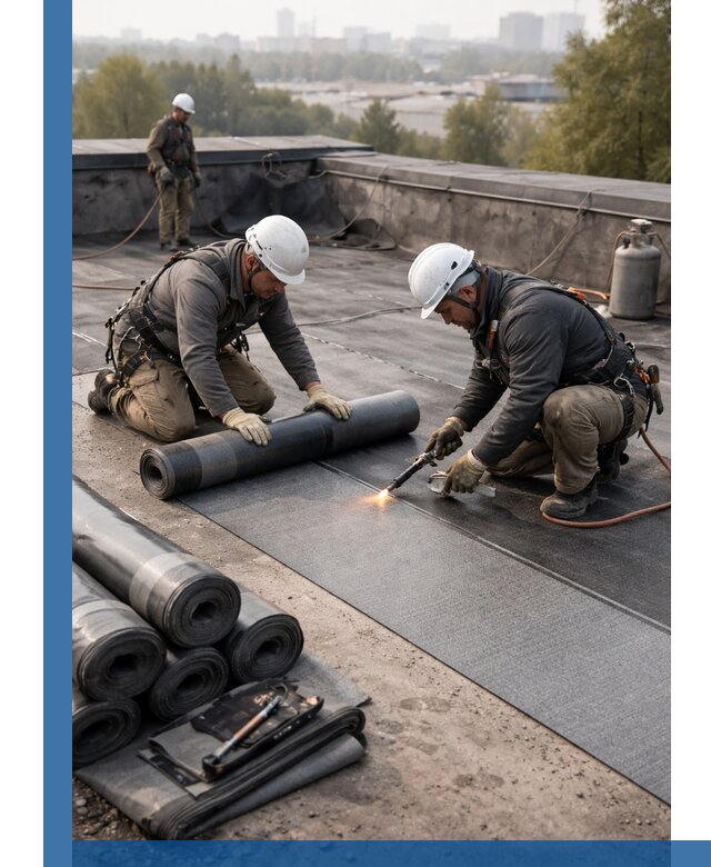 Монтаж мягкой кровли в Курчатове профессионально и надежно
