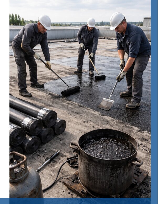 Гидроизоляция кровли мастикой в Курчатове от 611 р. | ВЫСОТНИК-Крч