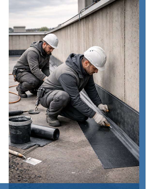 Гидроизоляция примыканий на кровле в Курчатове от 917 р. | ВЫСОТНИК-Крч