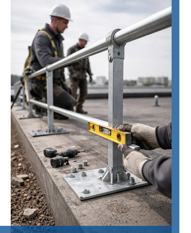 Монтаж кровельного ограждения в Курчатове от 1223 р. | ВЫСОТНИК-Крч