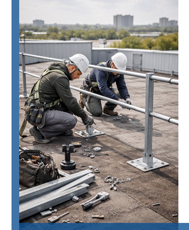 Монтаж кровельного ограждения в Курчатове под ключ с гарантией