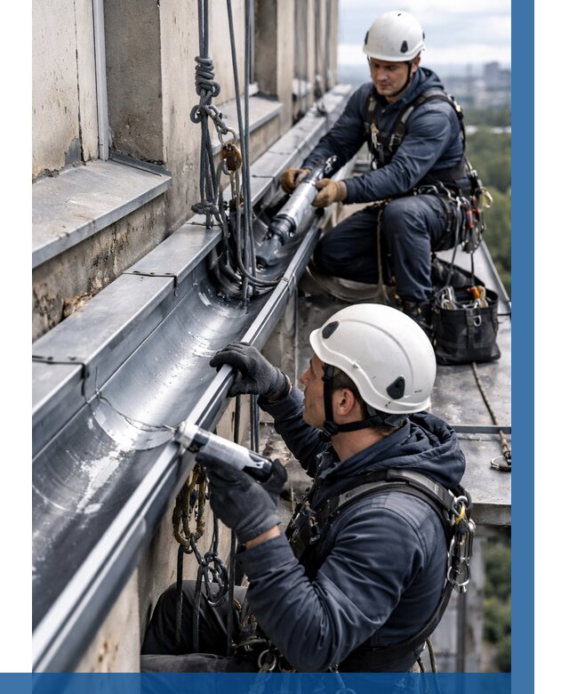 Ремонт водосточных желобов в Курчатове от 6622 р. | ВЫСОТНИК-Крч