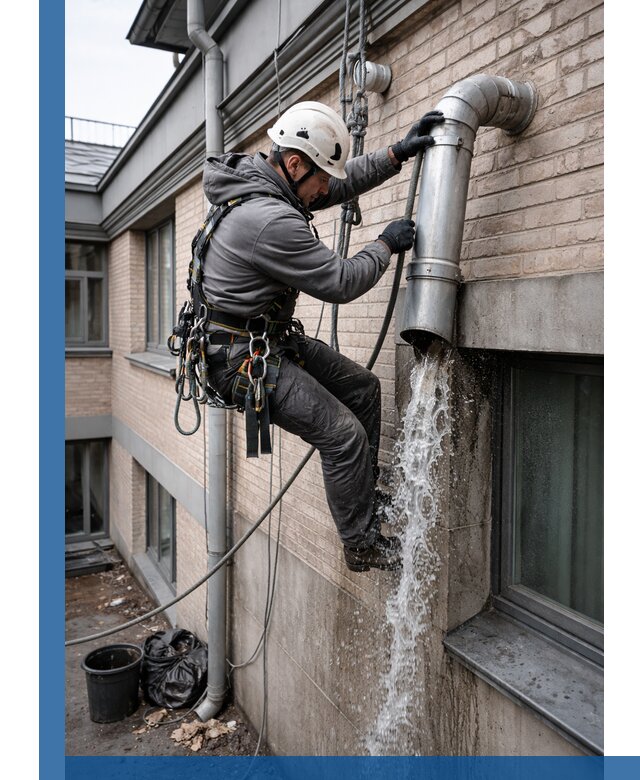 Профессиональная прочистка водосточных труб в Курчатове с гарантией