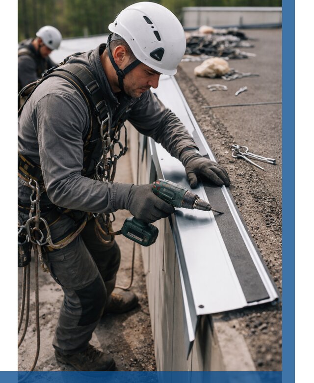 Монтаж капельника на кровле в Курчатове от 306 р. | ВЫСОТНИК-Крч