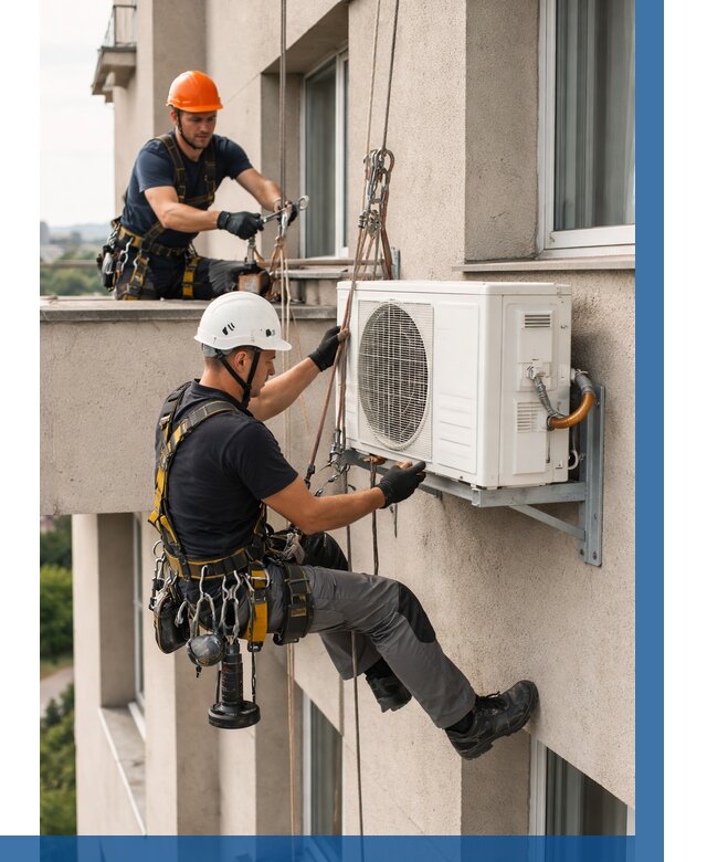 Монтаж внешнего блока кондиционера в Курчатове от 6622 р. | ВЫСОТНИК-Крч