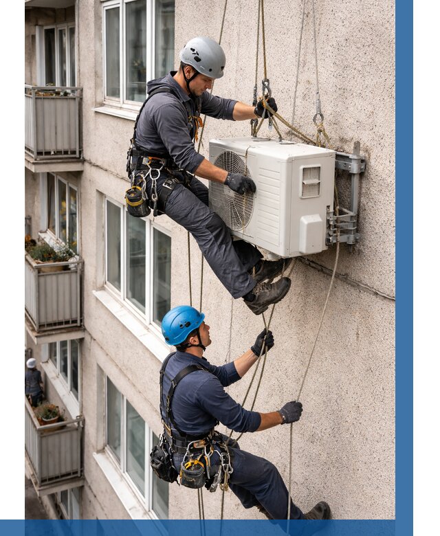 Перенос внешнего блока кондиционера в Курчатове от 9169 р.| ВЫСОТНИК-Крч