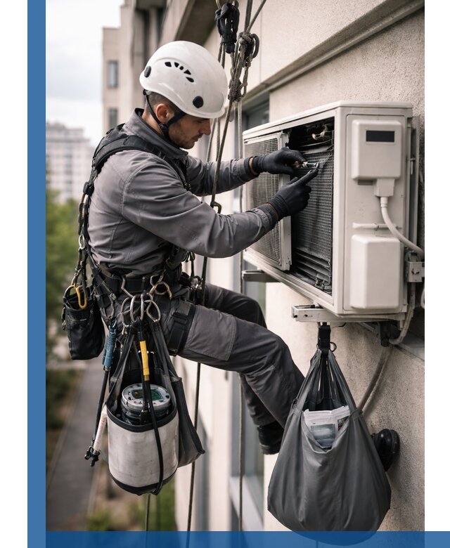 Обслуживание внешнего блока кондиционера в Курчатове профессионально