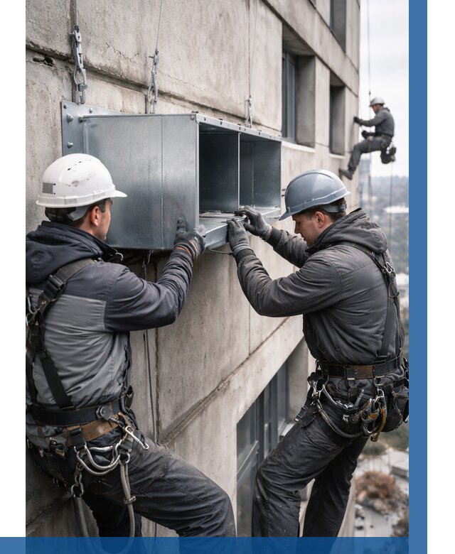 Монтаж вентиляционных коробов в Курчатове от 3056 р. | ВЫСОТНИК-Крч