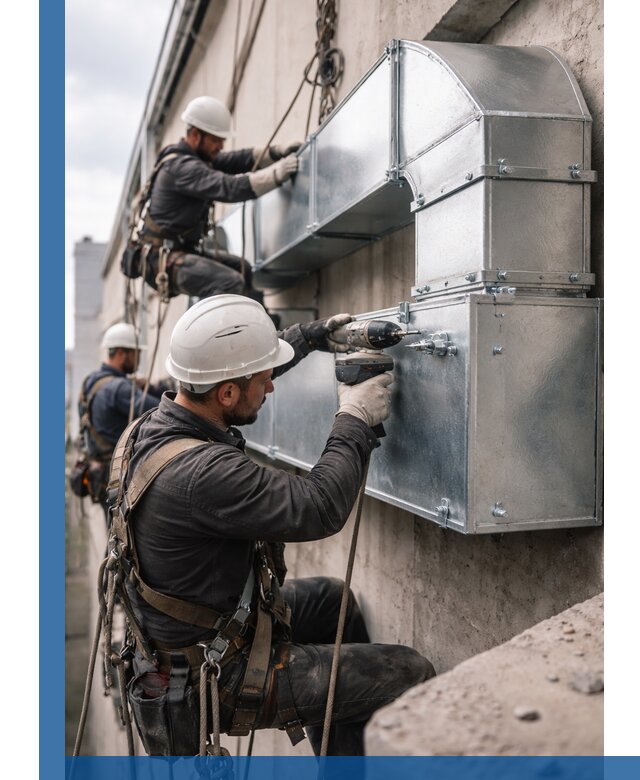 Профессиональный монтаж вентиляционных коробов в Курчатове под ключ