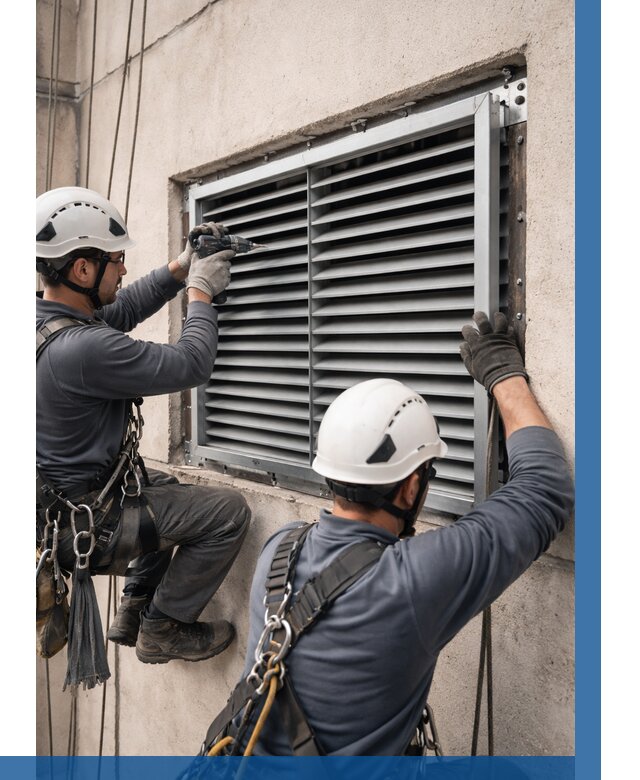 Монтаж вентиляционных решеток в Курчатове от 4585 р. | ВЫСОТНИК-Крч