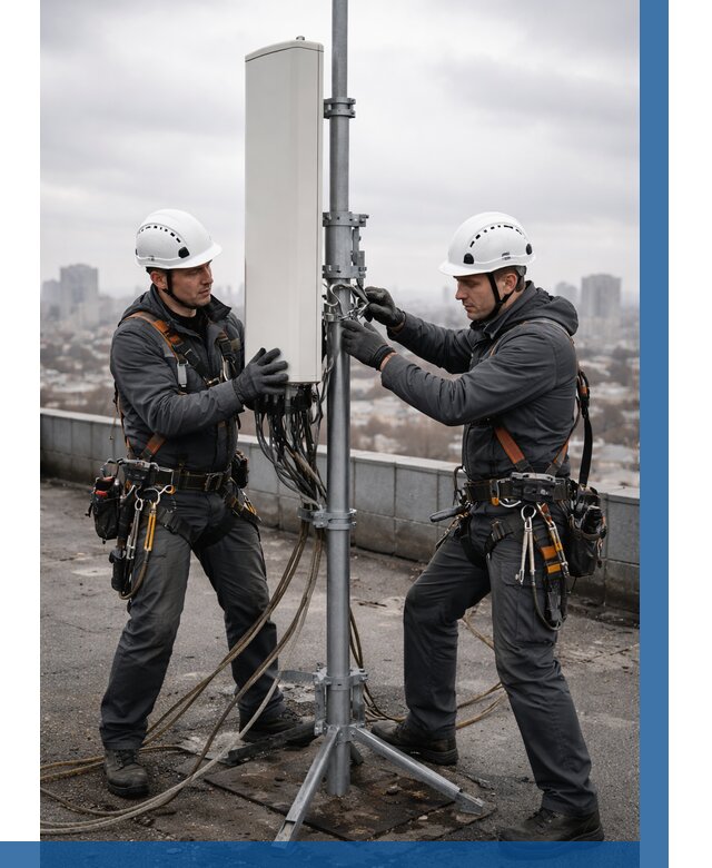 Монтаж антенн связи на крыше в Курчатове от 8660 р. | ВЫСОТНИК-Крч