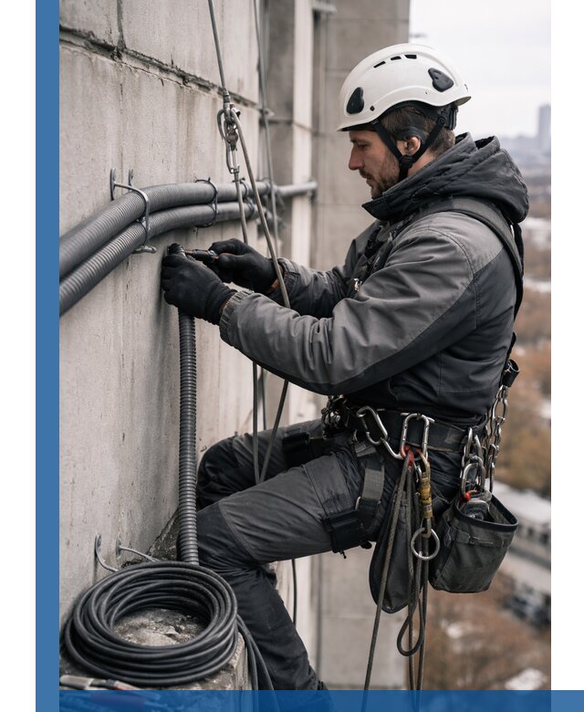 Профессиональный монтаж гофры для кабеля в Курчатове с гарантией