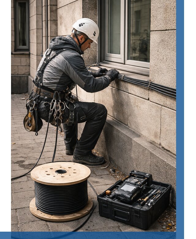 Прокладка оптоволоконного кабеля в Курчатове от 815 р. | ВЫСОТНИК-Крч