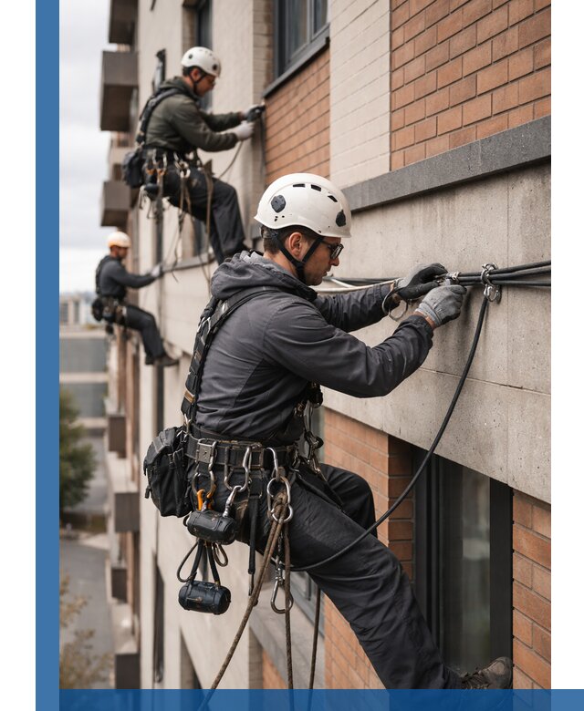 Крепление кабеля на фасаде монтаж и крепеж в Курчатове