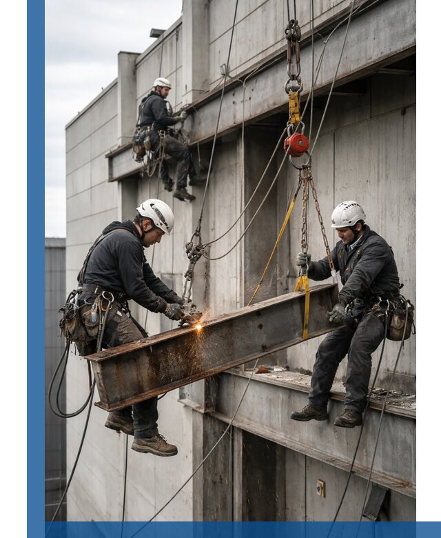 Демонтаж металлоконструкций на высоте в Курчатове под ключ