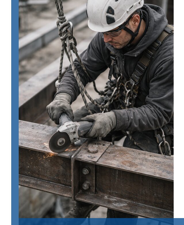 Резка металла на высоте в Курчатове для зданий и конструкций