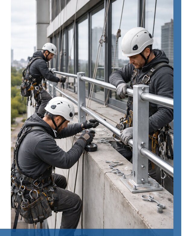 Монтаж ограждений на высоте в Курчатове, от 1223 р. | ВЫСОТНИК-Крч