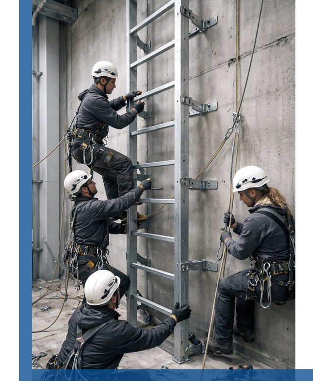 Монтаж металлических лестниц в Курчатове под ключ со гарантией