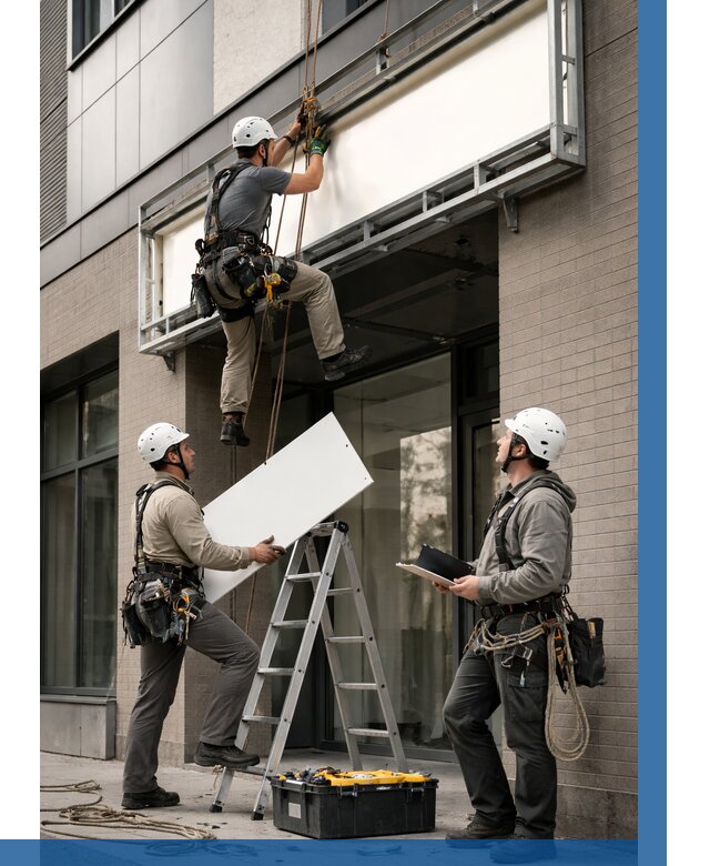 Монтаж светового короба в Курчатове от 6622 р. | ВЫСОТНИК-Крч