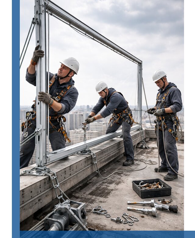 Монтаж крышных рекламных конструкций под ключ в Курчатове