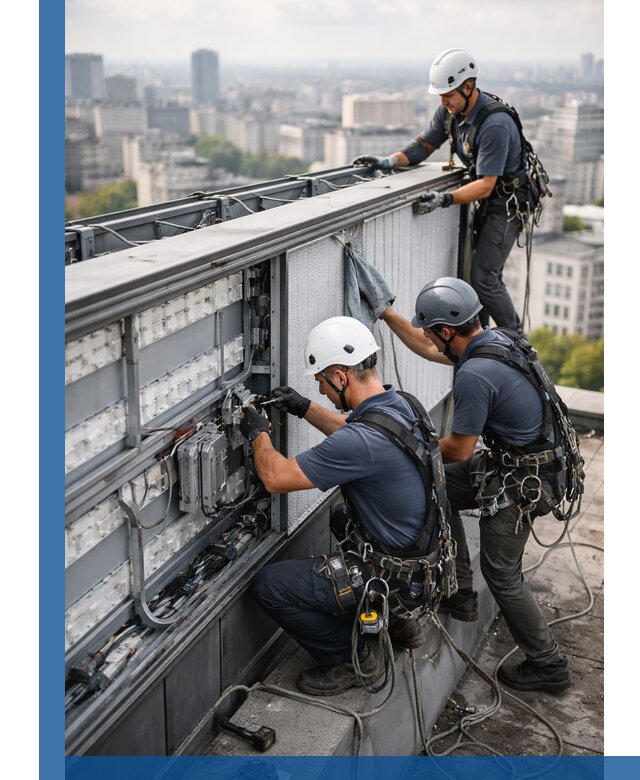 Профессиональное обслуживание крышной рекламы в Курчатове под ключ