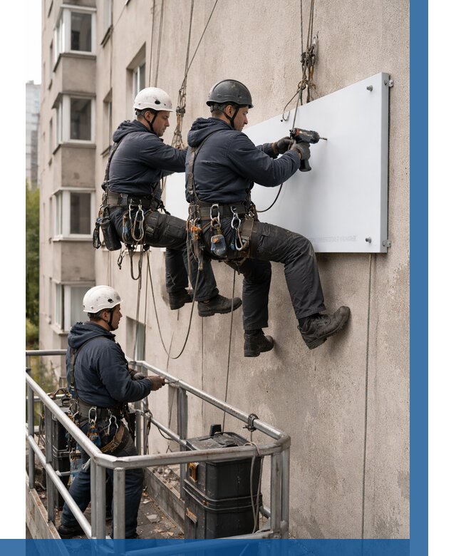 Монтаж табличек и указателей в Курчатове от 3566 р. | ВЫСОТНИК-Крч