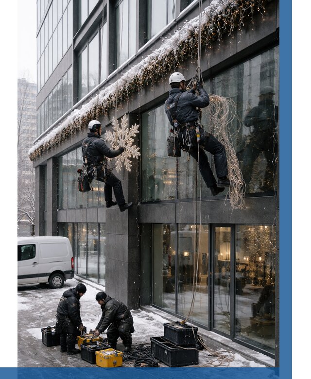 Демонтаж новогоднего оформления в Курчатове от 5603 р. | ВЫСОТНИК-Крч