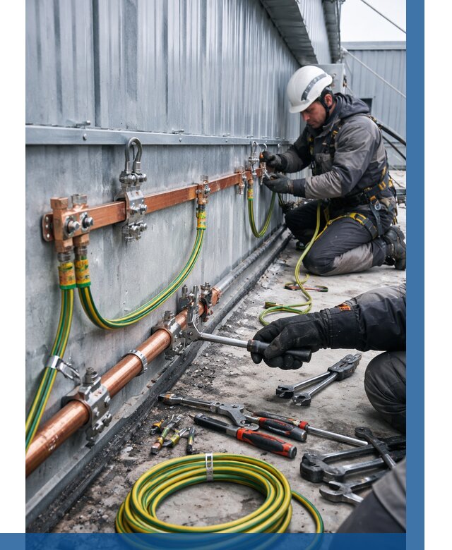 Монтаж заземления здания в Курчатове от 25470 р. | ВЫСОТНИК-Крч