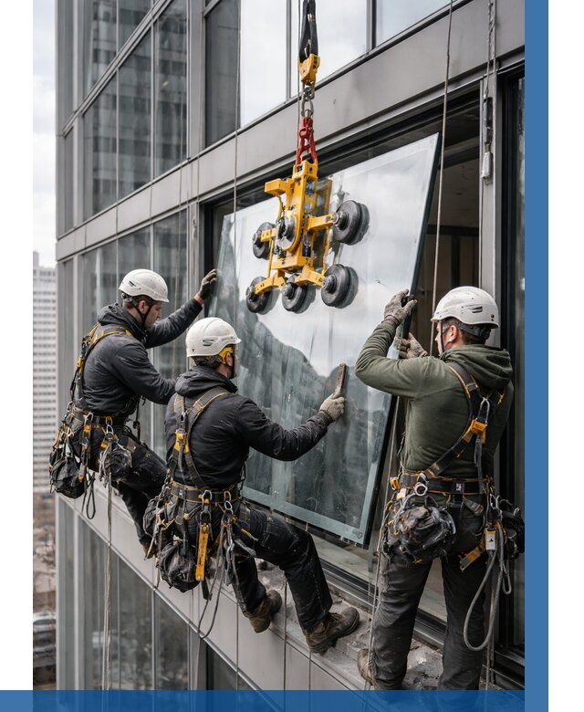 Фасадное остекление зданий под ключ в Курчатове от 10188 р. | ВЫСОТНИК-Крч