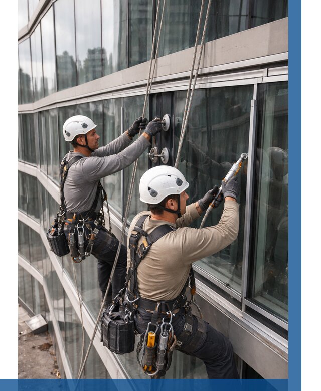 Радиусное остекление фасада в Курчатове от 12226 р. | ВЫСОТНИК-Крч