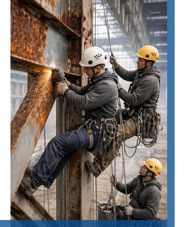 Зачистка металла от ржавчины в Курчатове от 357 р. | ВЫСОТНИК-Крч