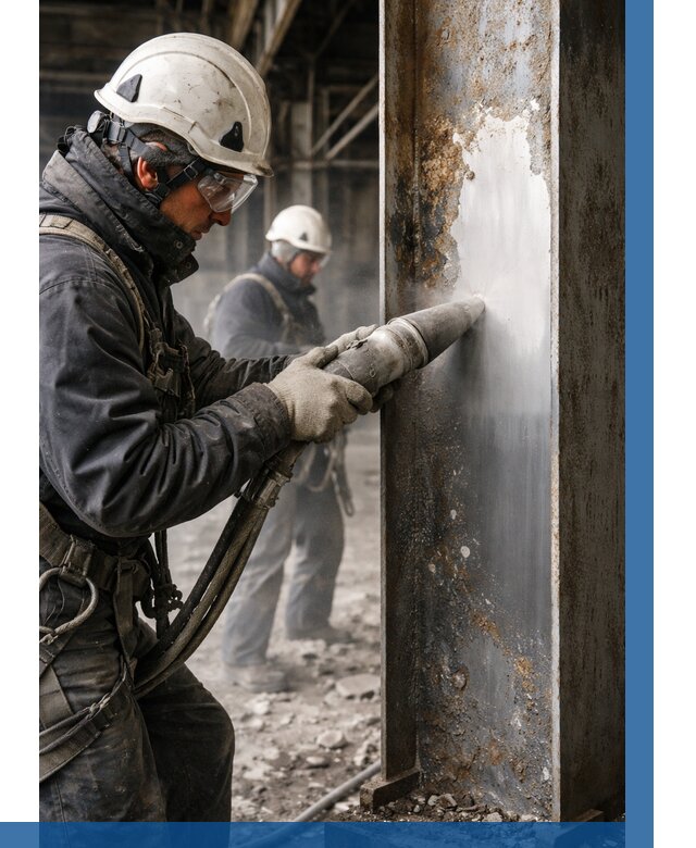 Удаление старой краски с металла в Курчатове от 458 р. | ВЫСОТНИК-Крч