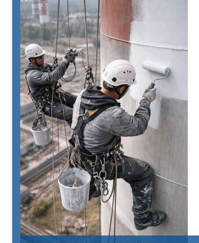 Покраска дымовых труб в Курчатове: антикоррозийная защита и восстановление