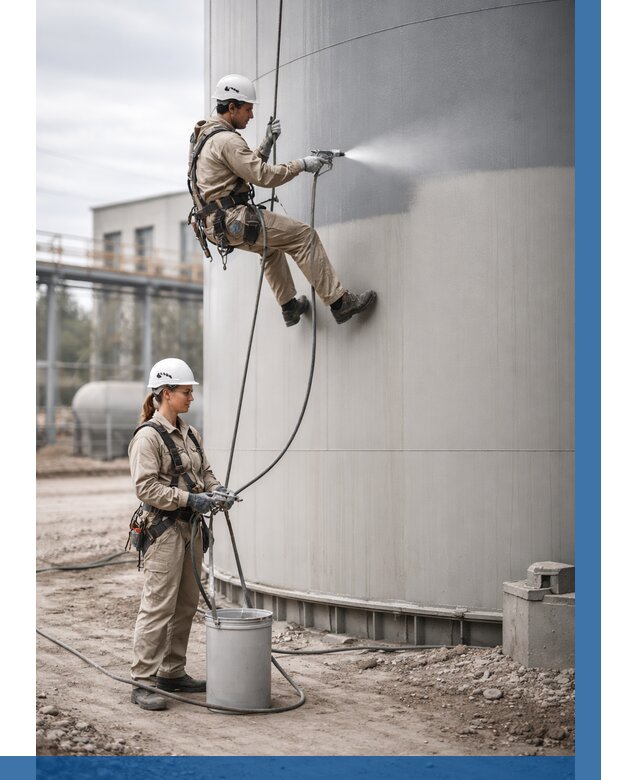 Покраска резервуаров в Курчатове от 1223 р. | ВЫСОТНИК-Крч — заказать