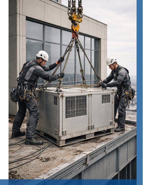 Такелажные работы на высоте в Курчатове от 8150 р. | ВЫСОТНИК-Крч