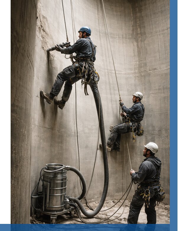 Зачистка силосов в Курчатове от 4585 р. Договор и смета ВЫСОТНИК-Крч