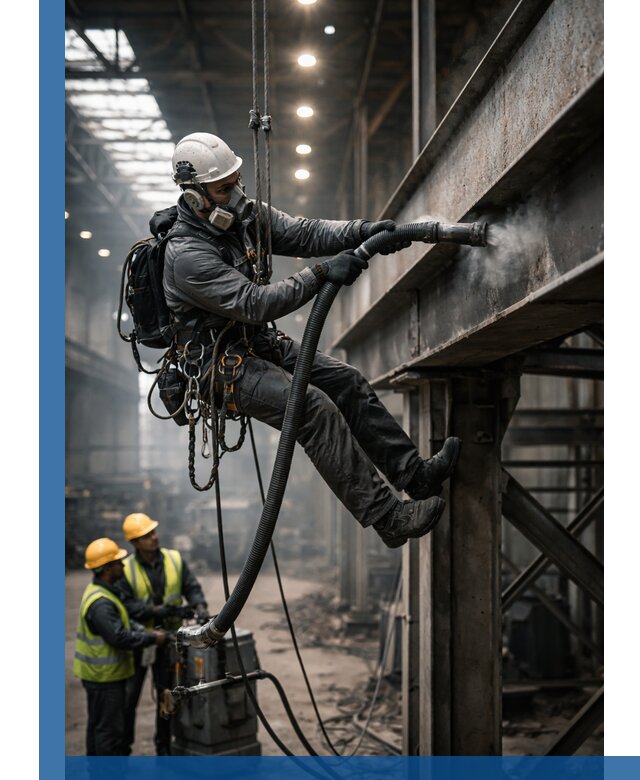 Обеспыливание конструкций в цехах промышленного производства в Курчатове