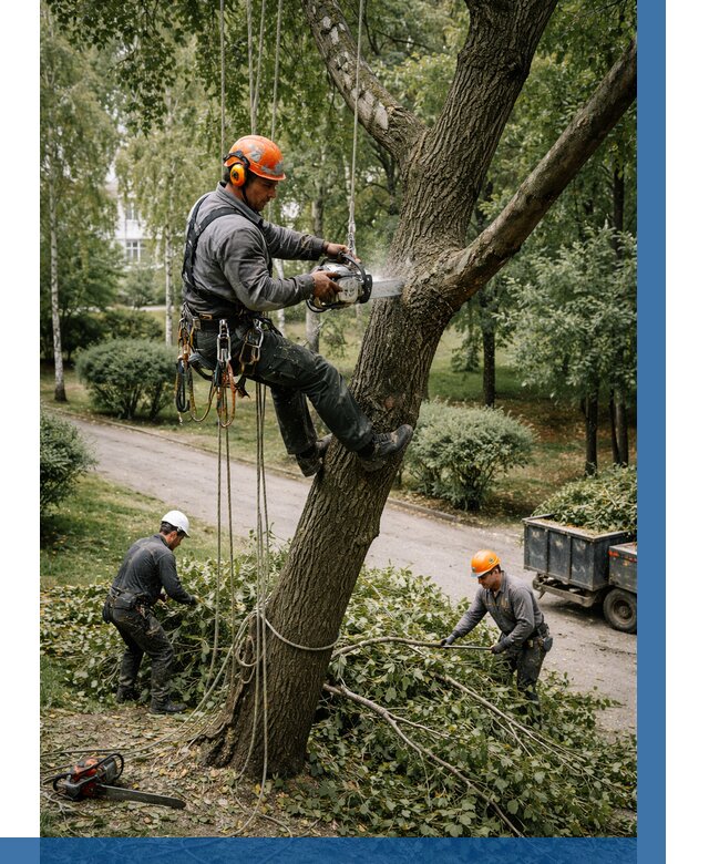 Кронирование деревьев в Курчатове от 6622 р. | ВЫСОТНИК-Крч